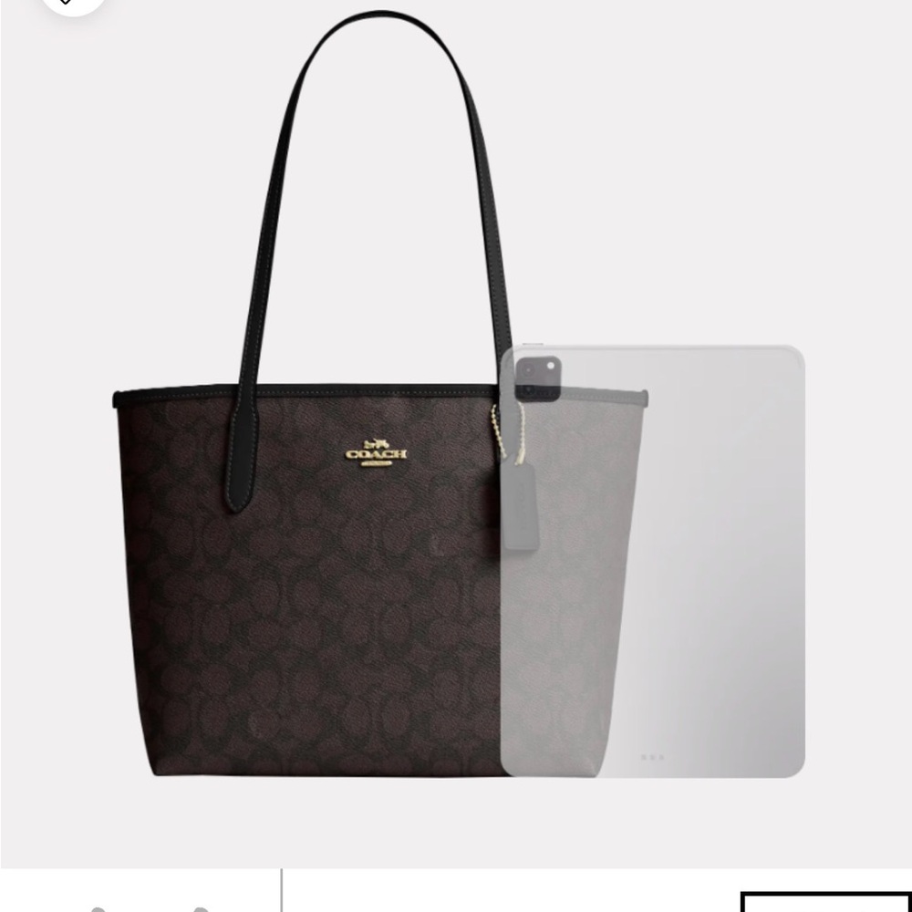 COACH SMALL/MEDIUM CITY
TOTE-COACH SHOULDER BAG. - Picture 6 of 12
